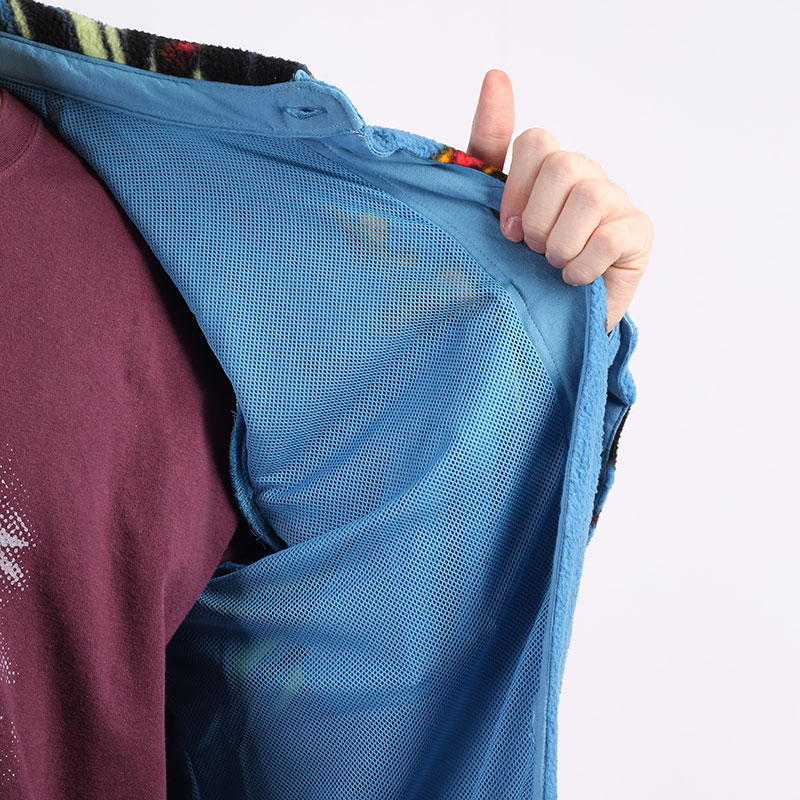 мужская голубая куртка Nike LeBron Sherpa Button-Down Jacket DA6707-469 - цена, описание, фото 8